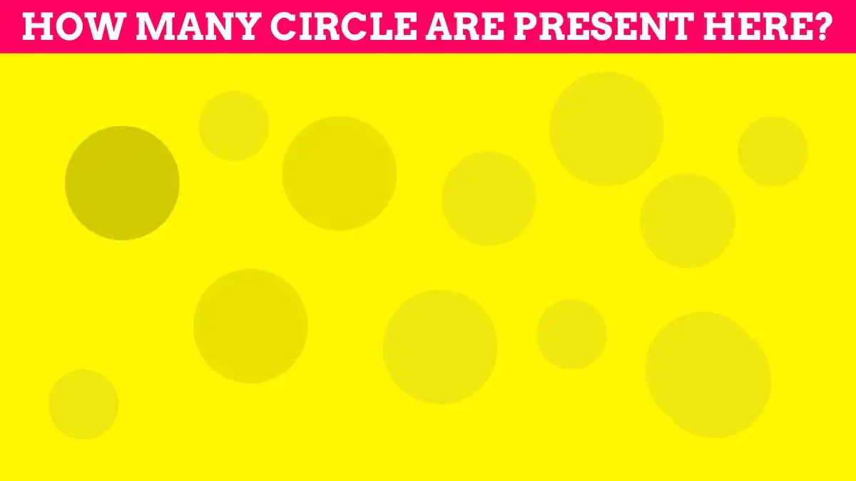 Quickfire Circle IQ: Only a Genius Can Spot How Many Circles are Present Here within 10 seconds!