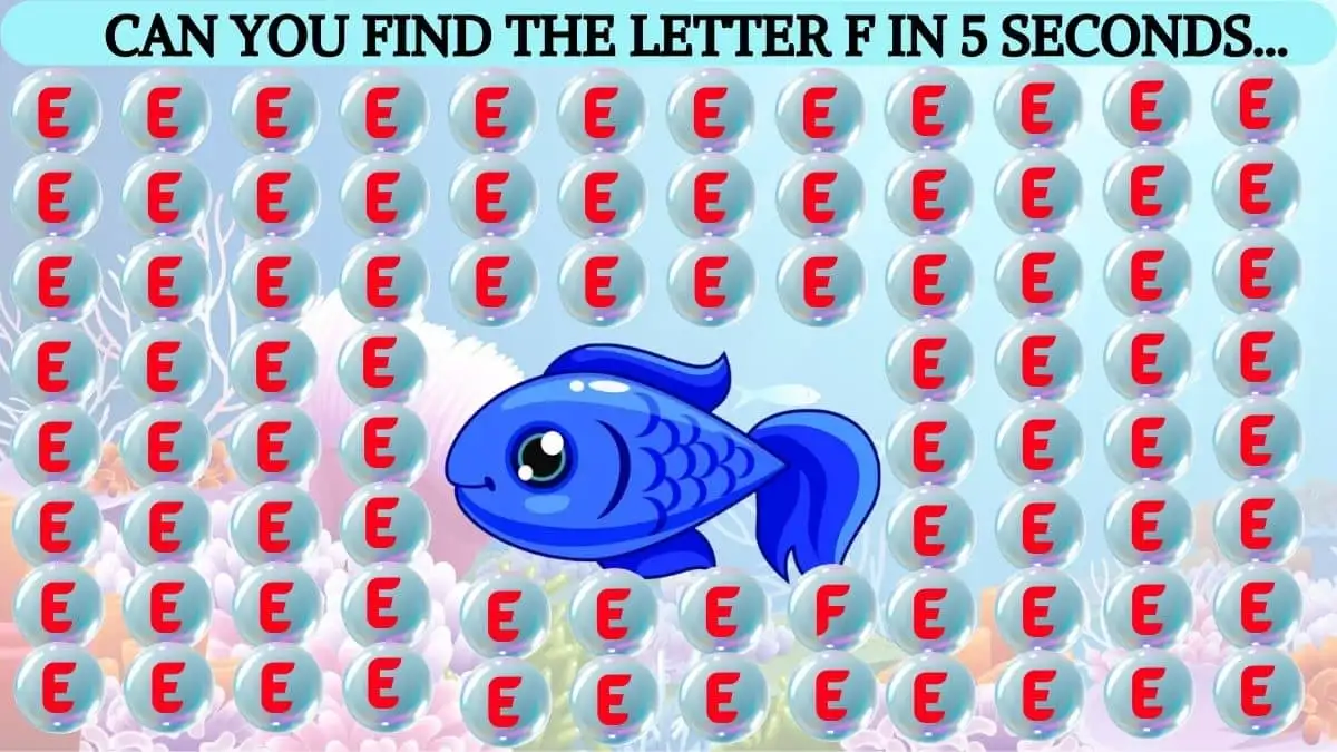 Brain Teaser IQ Test: Only high IQ individuals can find the Letter F among E in 5 Secs