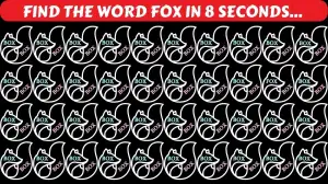 Optical Illusion Brain Challenge: Can you use your sharp eyes to find the Word Fox among Box in 10 Secs