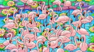 Optical Illusion Vision Test: Only 1% Can Spot the Hidden Girl among Flamingos in 8 Secs