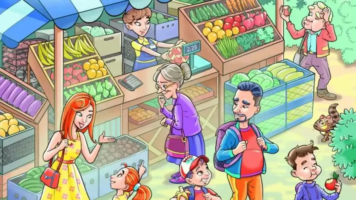 Optical Illusion Visual Test: Only 2% Highly Observational Can Spot the Raccoon Hidden In The Farmer’s Market Picture Within 9 secs?