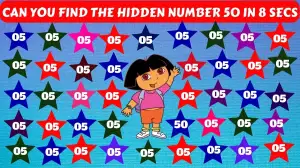 Optical Illusion Visual Test: Test your visual prowess by finding the Hidden Number 50 in 8 Secs