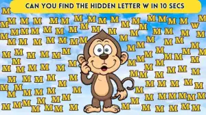 Puzzle IQ Test: Only 1% High IQ Geniuses Can Spot the Hidden W among M in 10 Secs