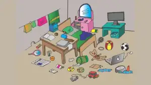 Test your eye power by finding the Spider In This Messy Room In 6 Seconds!