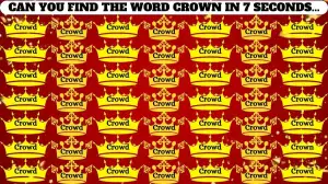 Visual Test: Only High IQ People Can Spot The Crown among Crowd in 7 Secs