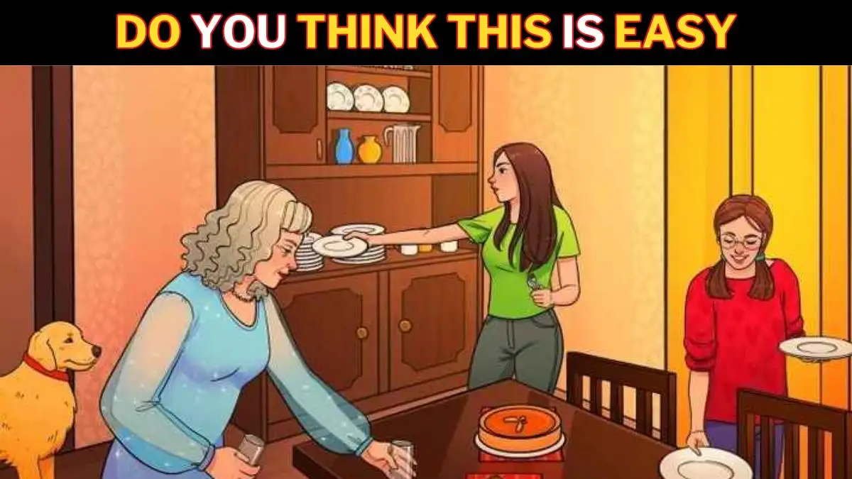 Brain Teaser IQ Test:  Only people with sharp brains can spot the mistake in the dining table picture in 9 seconds!