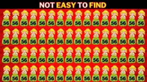 Brain Teaser to Test Your IQ: Only people with super vision can spot the Number 55 among 56 in 9 Secs