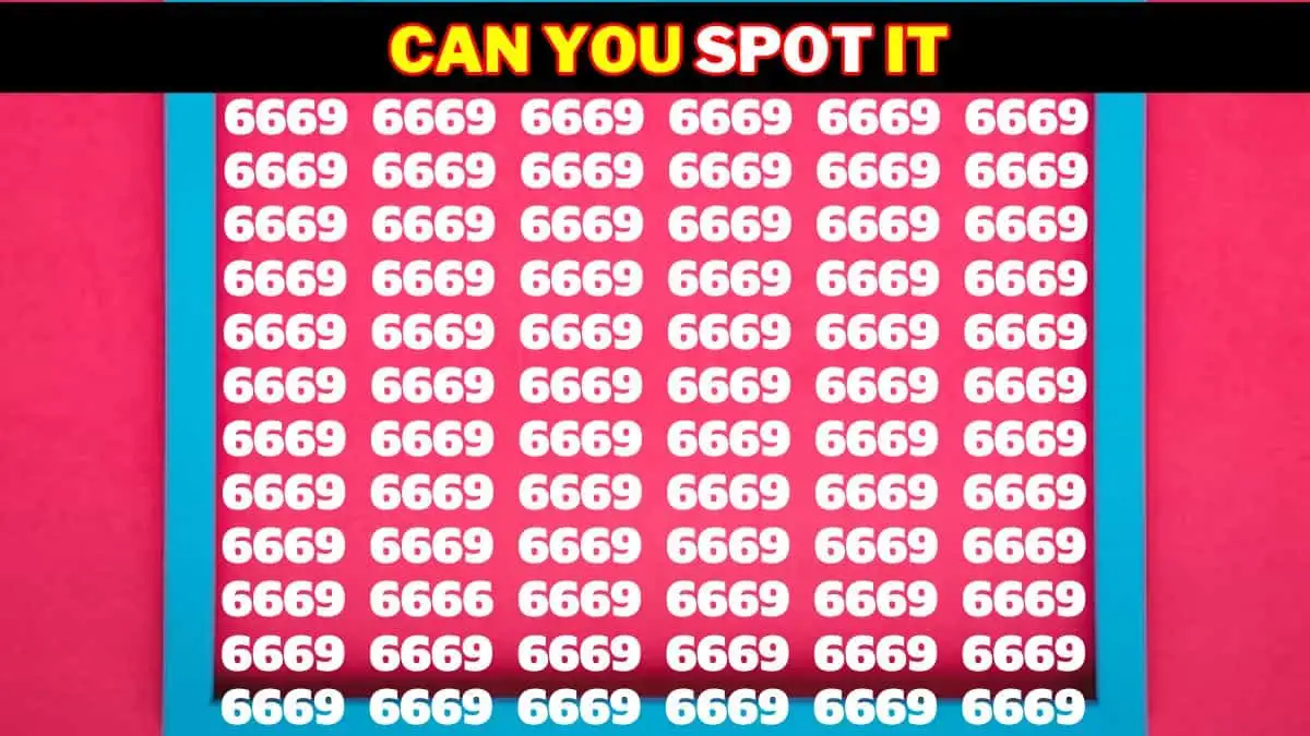 Brain Teaser Visual Test: Only 2 out of 10 people can spot the Number 6666 in 6 Secs