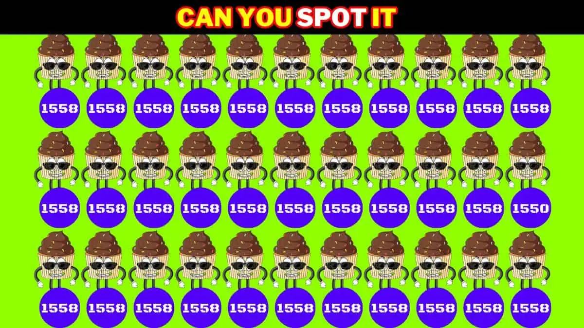 Observation Brain Test: Only the 2% attentive people can spot the Number 1550 among 1558 in 8 Secs