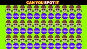 Observation Brain Test: Only the 2% attentive people can spot the Number 1550 among 1558 in 8 Secs