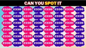 Observation Brain Test: Only the sharpest eyes can spot the Number 2330 among 2338 in 8 Secs