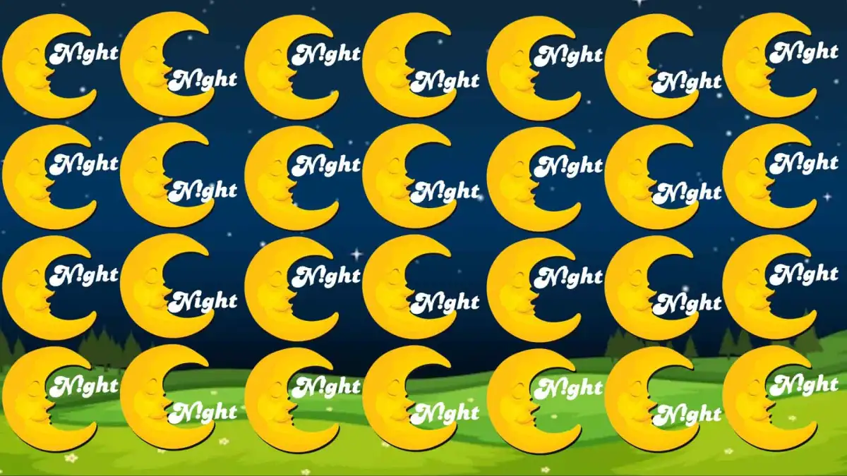 Observation Visual Test: Only 1% with eagle eyes can spot the Word Night in 9 secs