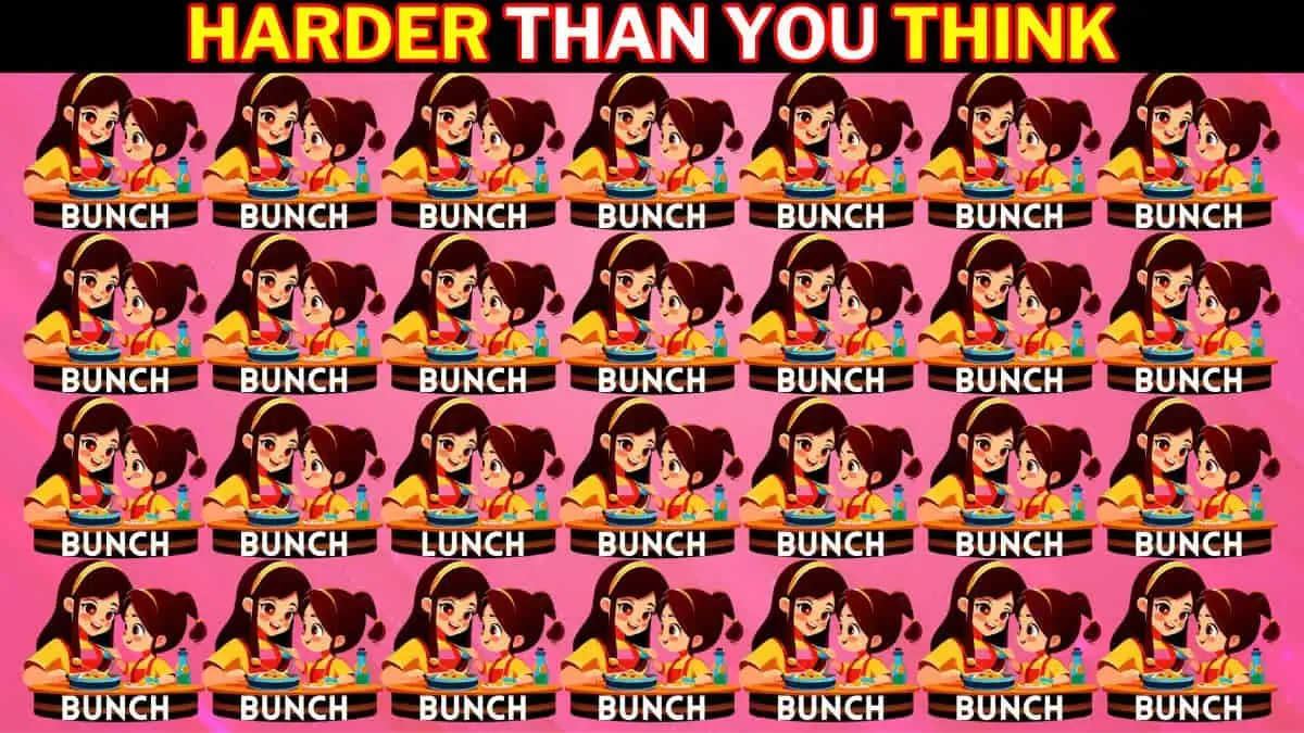 Optical Illusion Brain Challenge: Only people with sharp brains can spot the Word Lunch among Bunch in 9 Secs