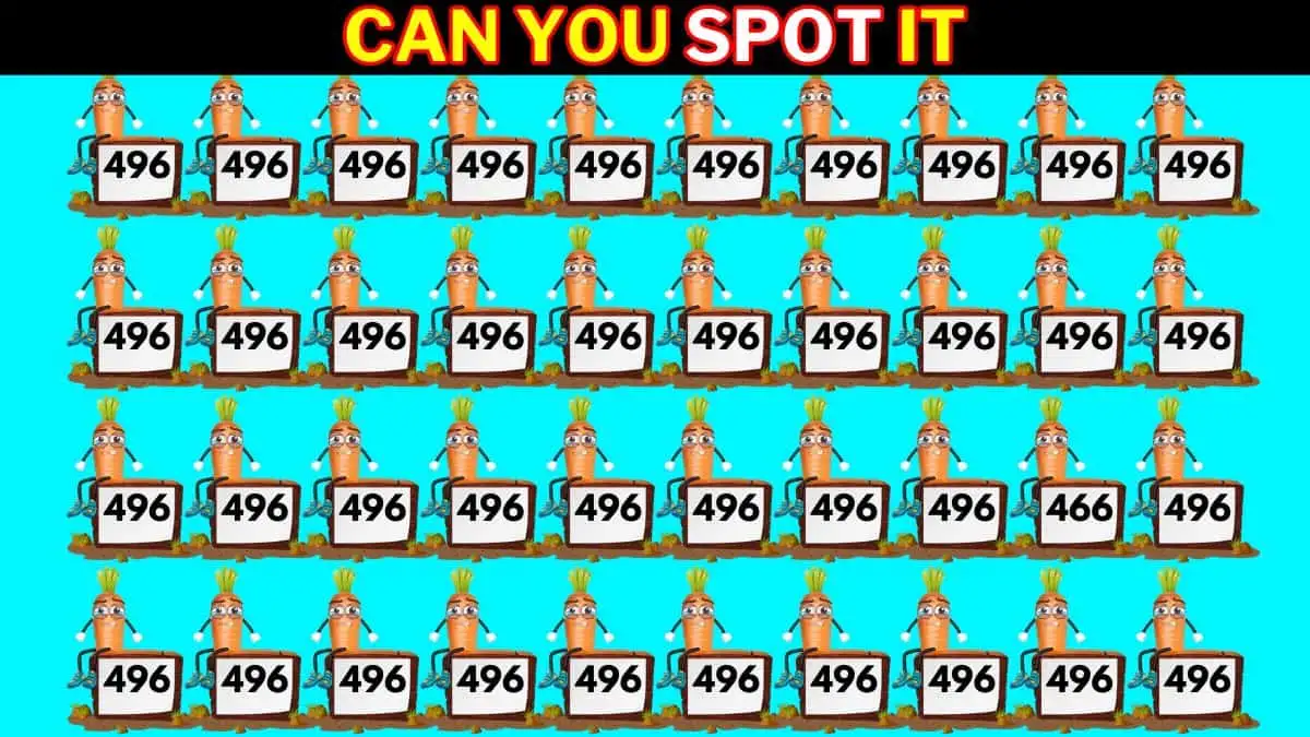 Optical Illusion to Test Your Vision: Only 4K Vision Can Spot the Number 466 among 496 in 6 Secs