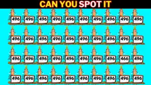 Optical Illusion to Test Your Vision: Only 4K Vision Can Spot the Number 466 among 496 in 6 Secs