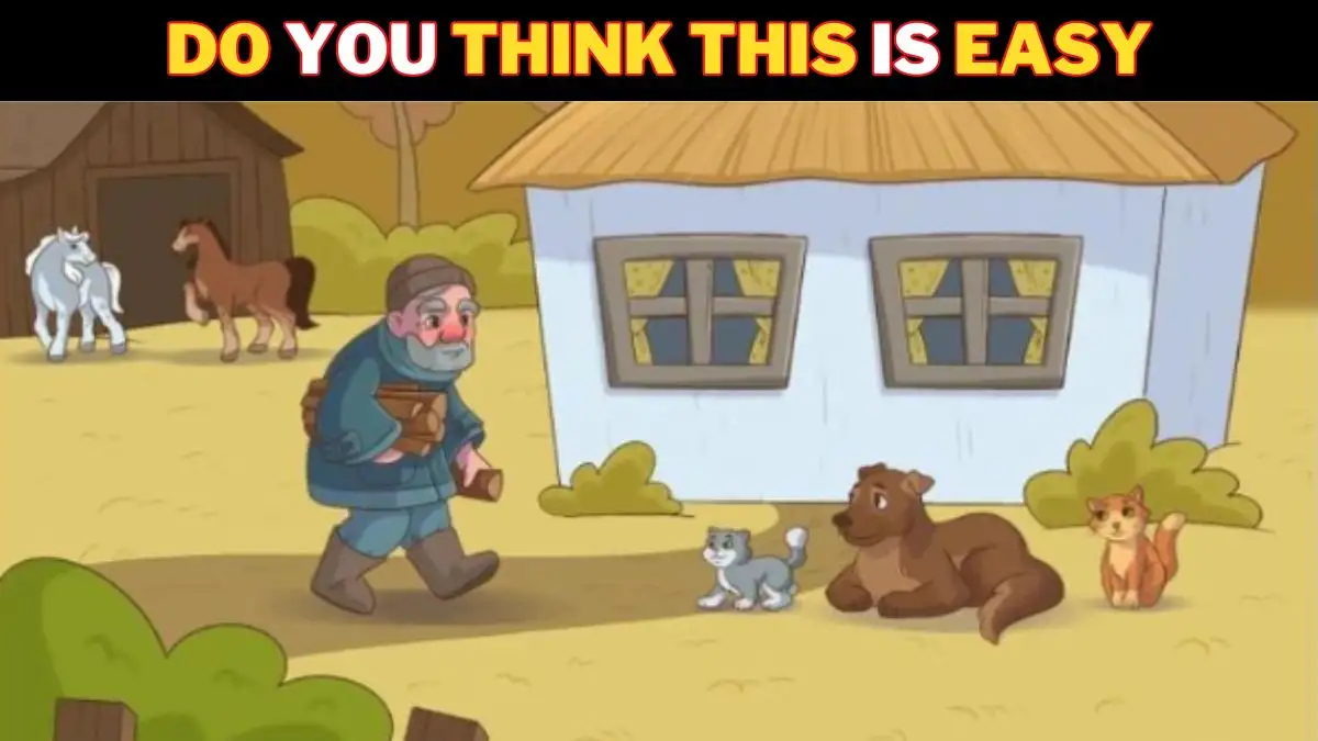 Puzzle IQ Test: Only geniuses can find the 3 mistakes in the Countryside Image in 12 Secs