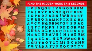 Puzzle IQ Test: Only Sharp Eyes Can find the Word Course in 6 Secs