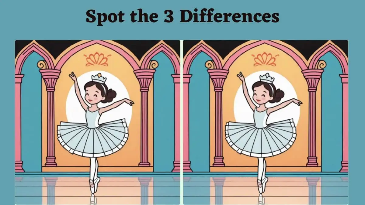 Spot the Difference Picture Puzzle: Only people with outstanding vision can spot 3 differences in Dancing Girl Picture in 8 Secs