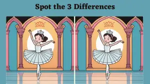 Spot the Difference Picture Puzzle: Only people with outstanding vision can spot 3 differences in Dancing Girl Picture in 8 Secs