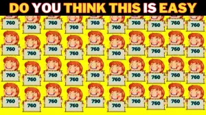 Test Visual Acuity: Only A High IQ Genius Can Find the Number 790 among 760 in 8 Secs