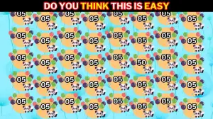 Brain Teaser IQ Test: Only detective minds Can Spot the Hidden Number 50 among 05 in 5 Secs