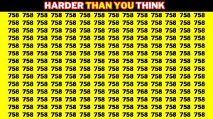 Optical Illusion: Only Hawk Eyes can find the Number 768 among 758 in 6 Secs