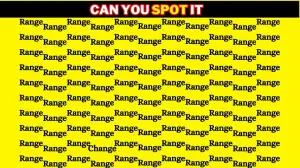 Optical Illusion Eye Test: Test your attentiveness by finding the hidden Word Change among Range in 8 secs