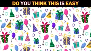 Optical Illusion Vision Test: Only highly intelligent people can spot the Three birthday cakes in this Image in 12 Secs