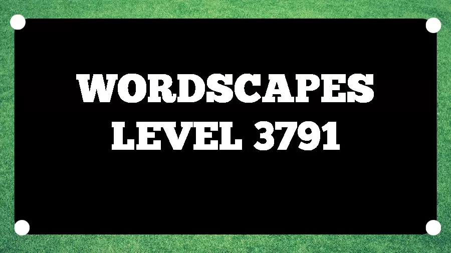 Wordscapes Puzzle 3791 What is the Answer for Wordscapes Level 3791?