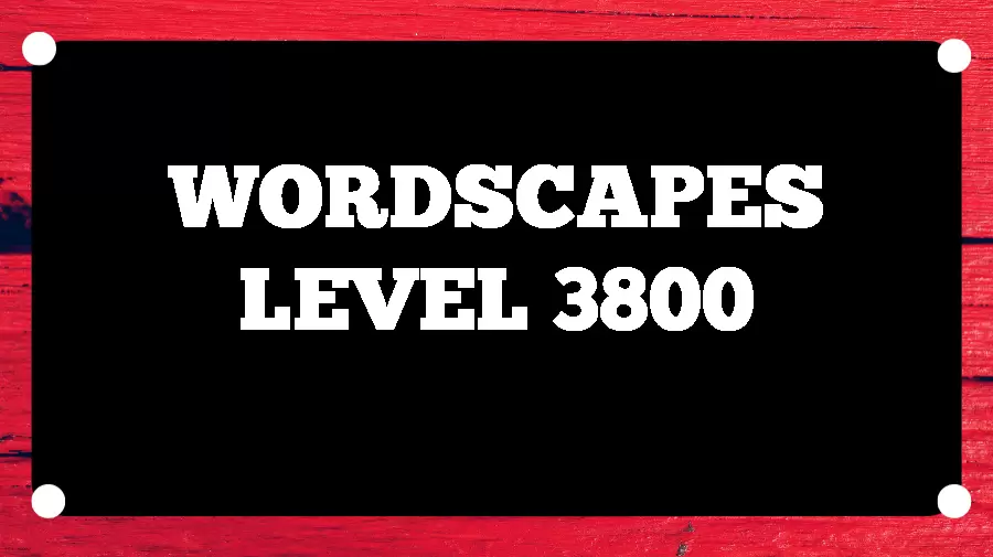 Wordscapes Puzzle 3800 What is the Answer for Wordscapes Level 3800?